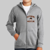 Pitt Wrestling - Youth Heavy Blend ™ Full Zip Hooded Sweatshirt